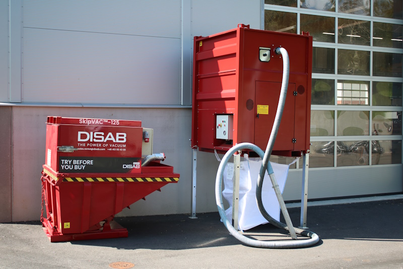 Aspirateurs industriels DISAB SkipVac et BagVac
